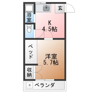 ハイツヤヨイ【2階】の間取り