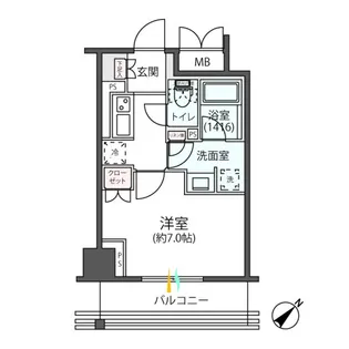 リージア海老名ビナフロント【6階】の間取り