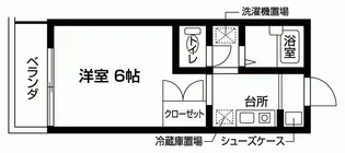 カレッジハイツ若林【2階】の間取り