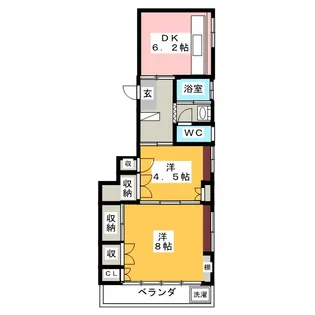 グレイス横浜【2階】の間取り