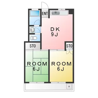 レジデンス大岡【5階】の間取り