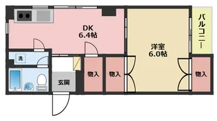 ゴーハイツ【2階】の間取り