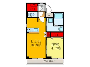 昭和エコタワ-レジデンス【3階】の間取り