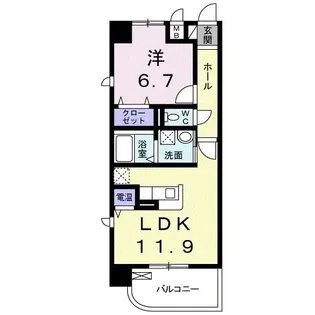 ヴィラ村雨【3階】の間取り