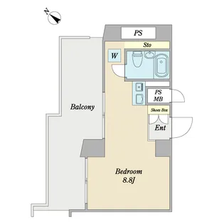 ヴェラハイツ道玄坂【11階】の間取り