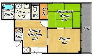 ハイツイケダ【4階】の間取り