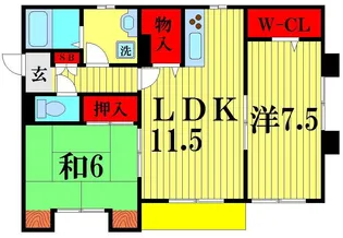 徳重コーポラス【1階】の間取り
