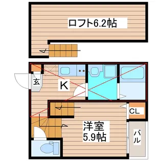 ハル・シャンテ【2階】の間取り