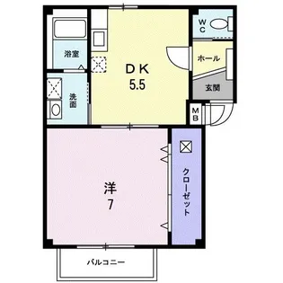 フロンテージII【2階】の間取り