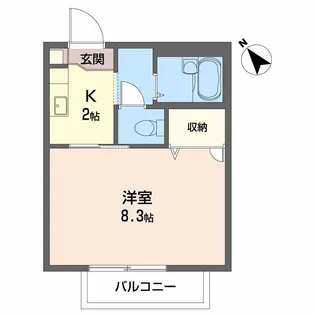 CASA安宅 A棟【2階】の間取り