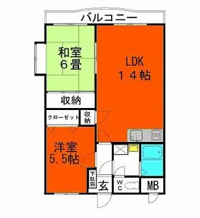 セラヴィI【1階】の間取り