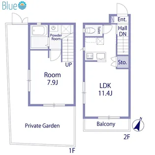 SACRAS CHIGASAKIの間取り