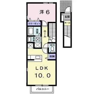 パインズデフィ【2階】の間取り