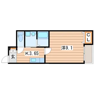 ザ・リバティVII【1階】の間取り