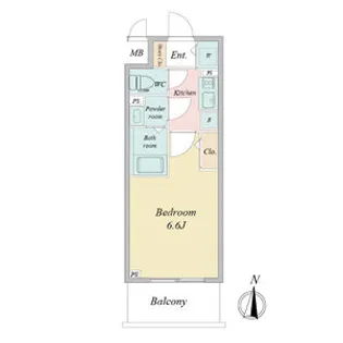 エスリードレジデンス大阪本町【10階】の間取り