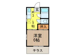 コーポ竹内【1階】の間取り