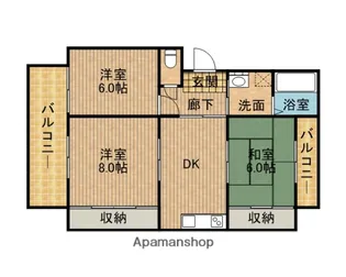 第2宮下マンション【1階】の間取り