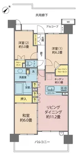 アイラシティ【1階】の間取り