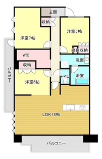 一条レジデンス浜松【14階】の間取り