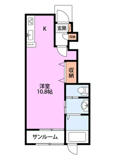 グランクレスI【1階】の間取り