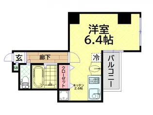 プレミアム新町III【9階】の間取り