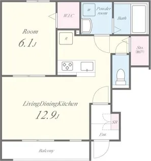 イーグルソシア【1階】の間取り
