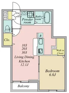 ル・ヴァン・クレールII【3階】の間取り