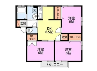 ブロードオーシャン【2階】の間取り