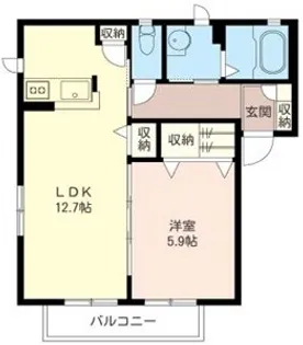 エスポワールC【1階】の間取り
