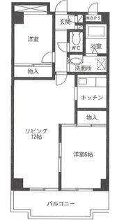 ヒルトップ東川口【2階】の間取り