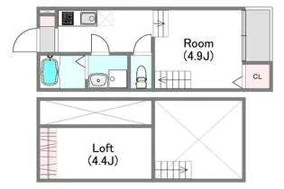 【MODERN PALAZZO 東彼杵】【2階】の間取り