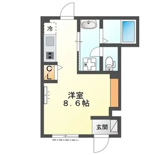 COSMOS II【1階】の間取り