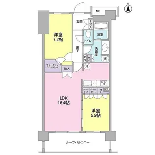 アンビエンテ経堂【4階】の間取り