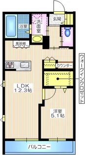 キャトルセゾン【2階】の間取り