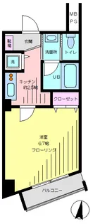 フレイム中村橋【3階】の間取り