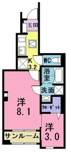 ソニオ【1階】の間取り