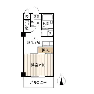 USKシャンブル【4階】の間取り