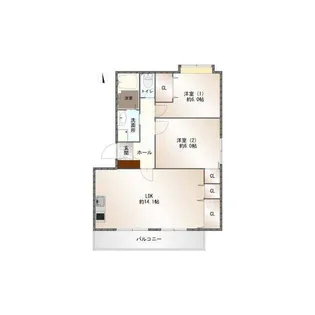 ジーライズ西味鋺B棟【3階】の間取り