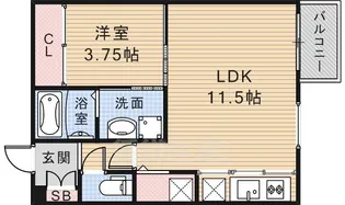 カメリア【2階】の間取り