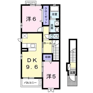 ラ フェーリア【2階】の間取り
