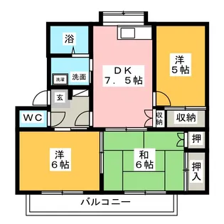 メゾニティーB【2階】の間取り