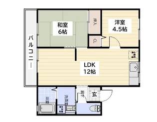 レトア大石II【2階】の間取り