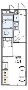 レオパレスかんのくら【2階】の間取り