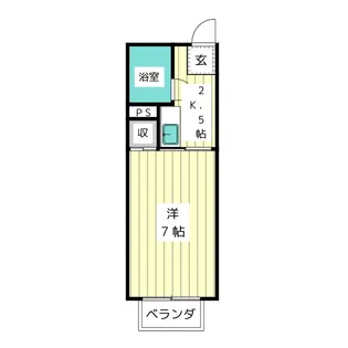 イーストヴィレッヂ【1階】の間取り