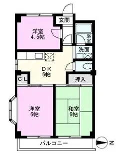 グランドハイム浅井【3階】の間取り