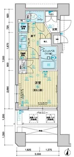 メインステージ飯田橋【6階】の間取り