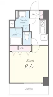 月島リバーサイドハイツ【1階】の間取り