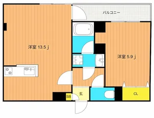 アミーゴ南馬込【2階】の間取り