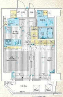 アドバンス大阪城レガーレ【10階】の間取り