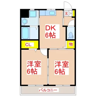 アーネスト横手前【2階】の間取り